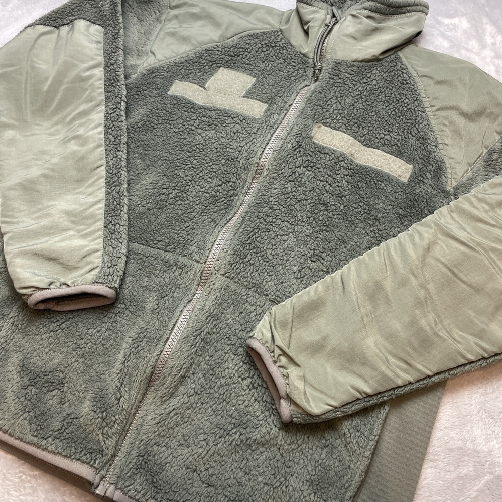 USGI Military Polartec Gen III ECWCS Cold Weather Jacket S Green Full Zip Fleece